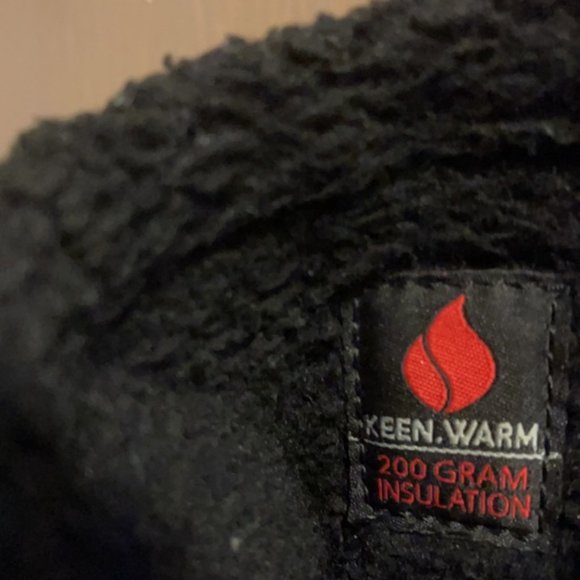 Keen Black Leather and Canvas Winter Hiking Boots - Women’s Size 6 - Picture 10 of 11